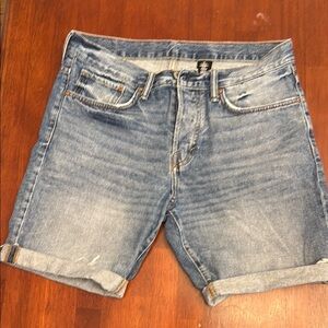 Blue Denim Shorts